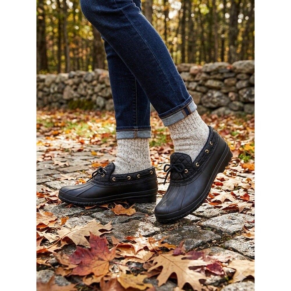 Sperry‎ Top Sider Black Duck Boots Waterproof Warm Womens boots Size 10